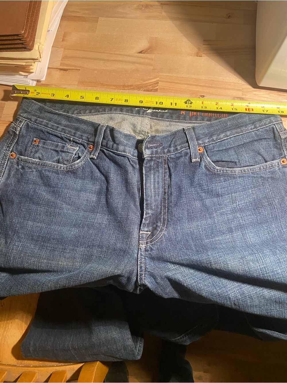 7 For All Mankind Indigo Denim Jeans Men’s - Picture 8 of 10